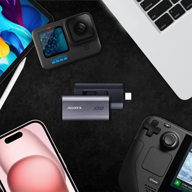 Adata SC750 USB 3.2 Gen2 Type-C External SSD (500GB, 1TB)