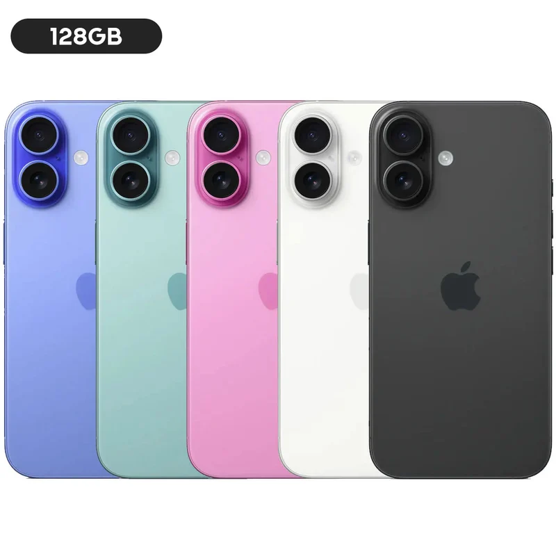 Apple iPhone 16 128GB (Ultramarine, Teal, Pink, White, Black)