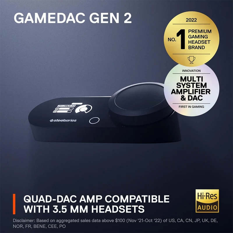 SteelSeries GameDAC Gen2 Hi-Res Certified DAC (60262)