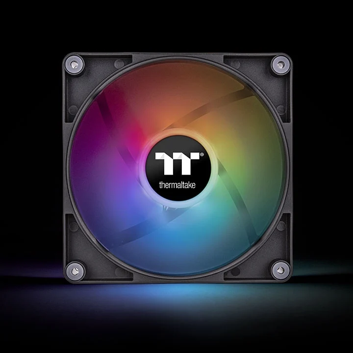 Thermaltake CT140 ARGB Sync PC Cooling Fan (2-Fan Pack) (Black, White)