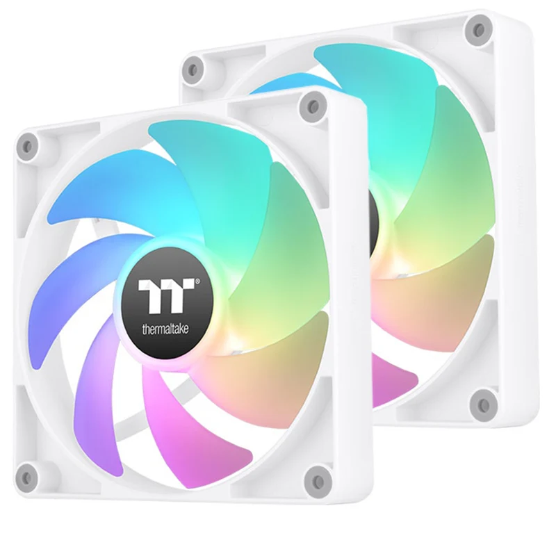 Thermaltake CT140 ARGB Sync PC Cooling Fan (2-Fan Pack) (Black, White)
