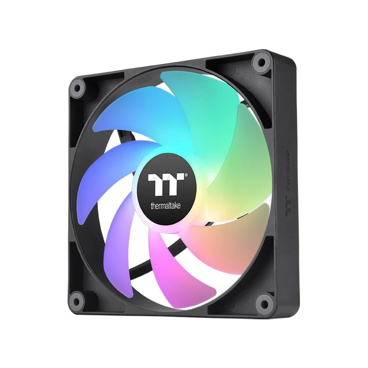 Thermaltake CT120 ARGB Sync PC Cooling Fan (2-Fan Pack) (Black, White)