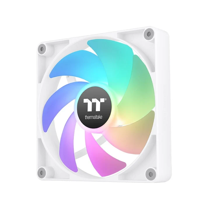 Thermaltake CT120 ARGB Sync PC Cooling Fan (2-Fan Pack) (Black, White)
