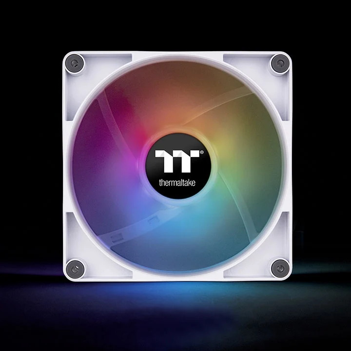 Thermaltake CT120 ARGB Sync PC Cooling Fan (2-Fan Pack) (Black, White)