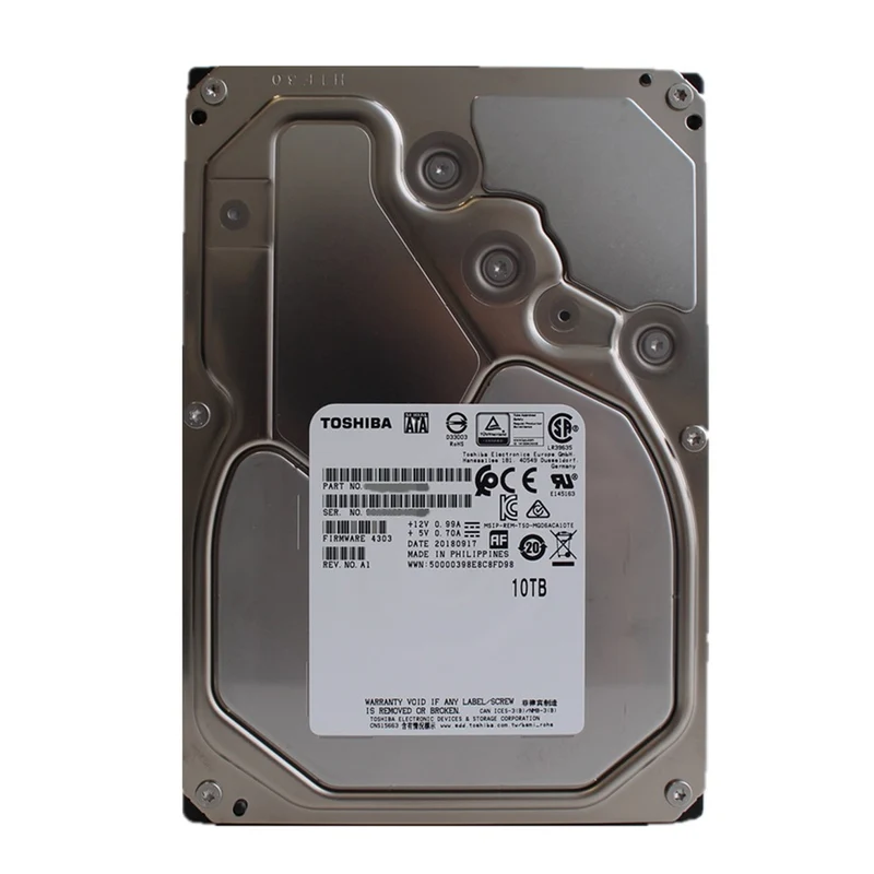 Toshiba MG Series Enterprise 10TB 3.5" SATA Nearline (Enterprise) Internal HDD