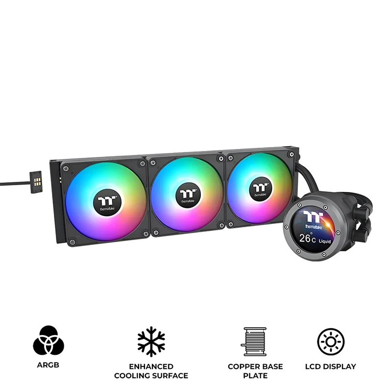 Thermaltake TH360 V2 Ultra EX ARGB Sync AIO Liquid Cooler (Black, Snow Edition)