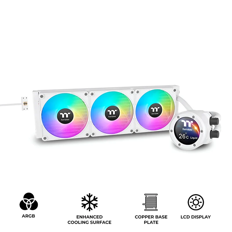 Thermaltake TH360 V2 Ultra EX ARGB Sync AIO Liquid Cooler (Black, Snow Edition)