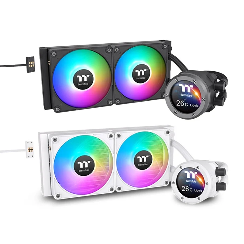 Thermaltake TH280 V2 Ultra EX ARGB Sync AIO Liquid Cooler (Black, Snow Edition)