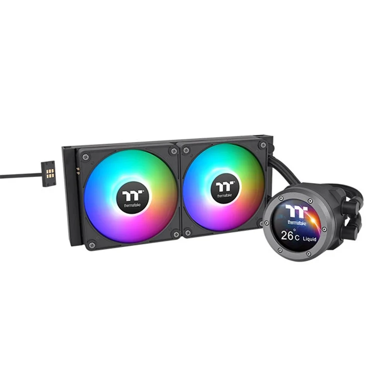 Thermaltake TH280 V2 Ultra EX ARGB Sync AIO Liquid Cooler (Black, Snow Edition)