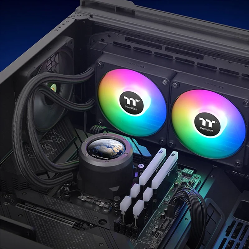 Thermaltake TH280 V2 Ultra EX ARGB Sync AIO Liquid Cooler (Black, Snow Edition)