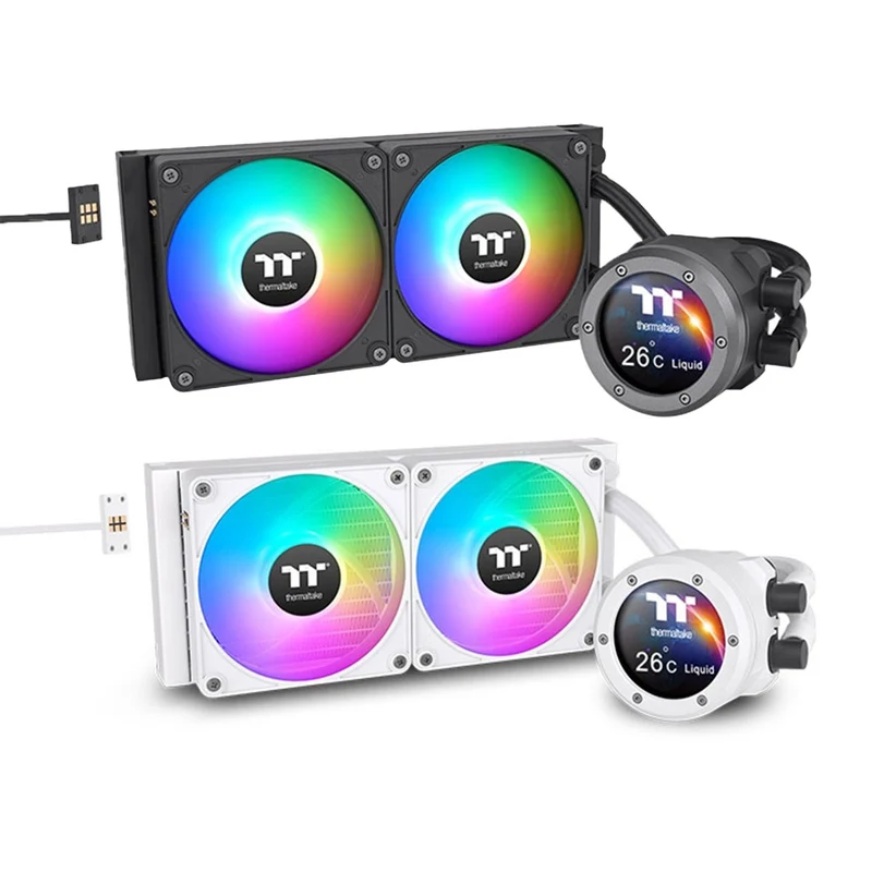 Thermaltake TH240 V2 Ultra EX ARGB Sync AIO Liquid Cooler (Black, Snow Edition)