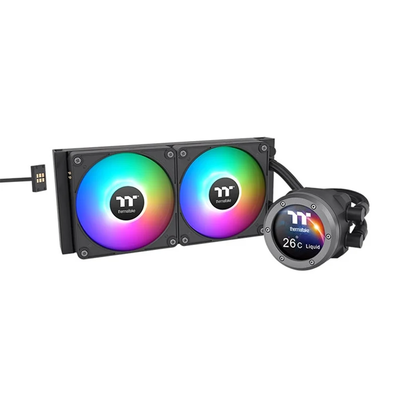 Thermaltake TH240 V2 Ultra EX ARGB Sync AIO Liquid Cooler (Black, Snow Edition)