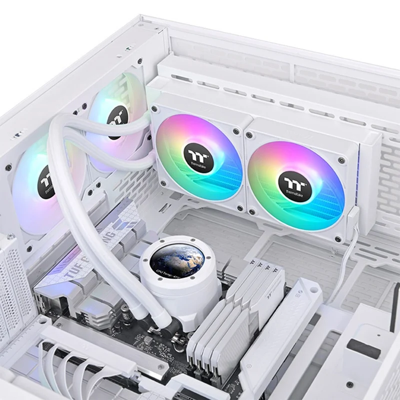 Thermaltake TH240 V2 Ultra EX ARGB Sync AIO Liquid Cooler (Black, Snow Edition)