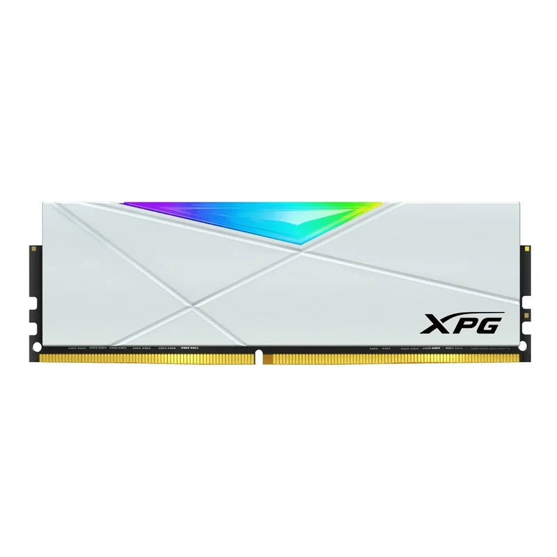 Adata XPG Spectrix D50 16GB (1x16GB) DDR4 RGB 3600MHz PC4-28800 CL18-22-22 1.35V Desktop Memory (White) (AX4U360016G18I-SW50)