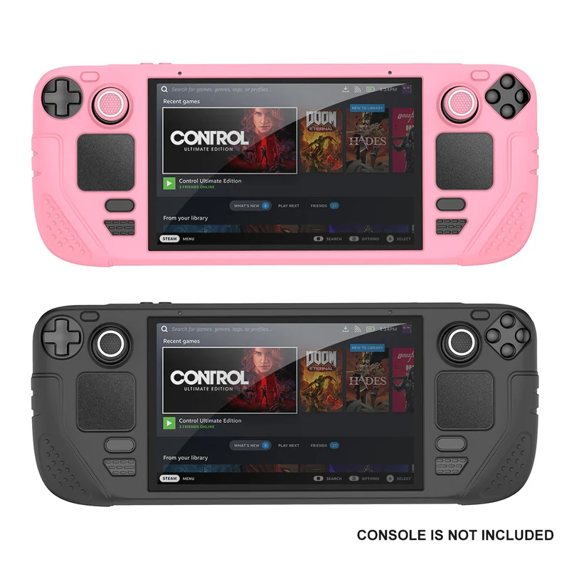 IINE Protective Case Set for Steam Deck OLED (Pink, Black)