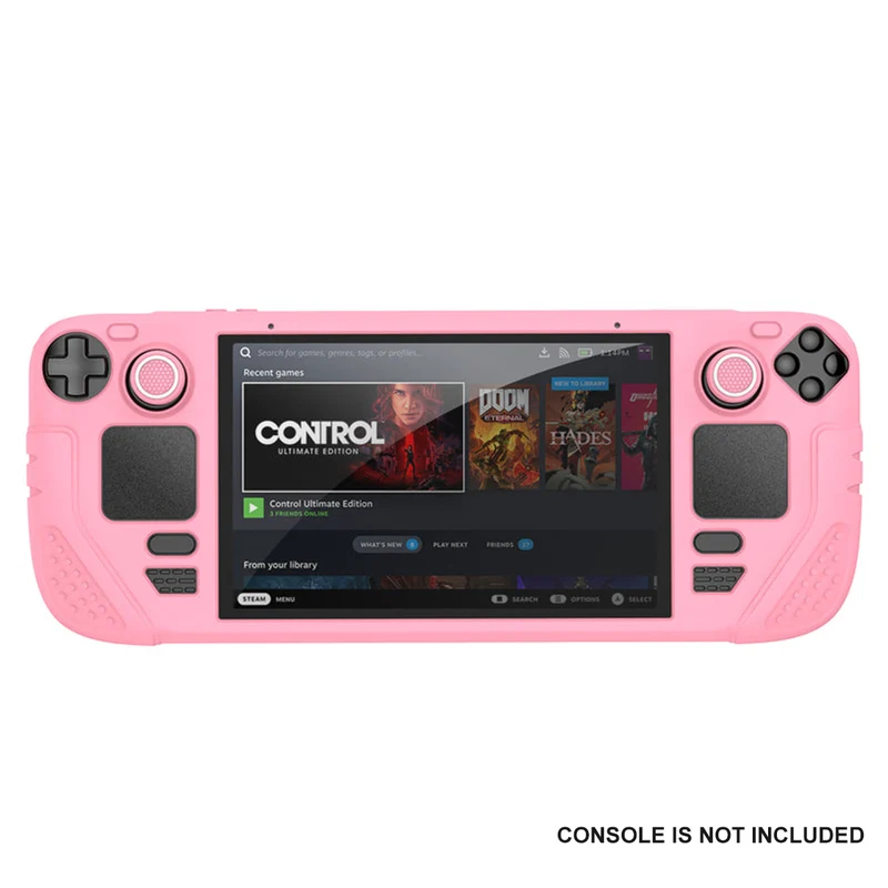IINE Protective Case Set for Steam Deck OLED (Pink, Black)