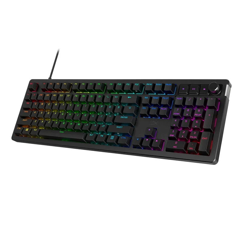 HyperX Alloy Rise Full-Size RGB Mechanical Gaming Keyboard Black (Red Linear Switch) (7G7A3AA#ABA)