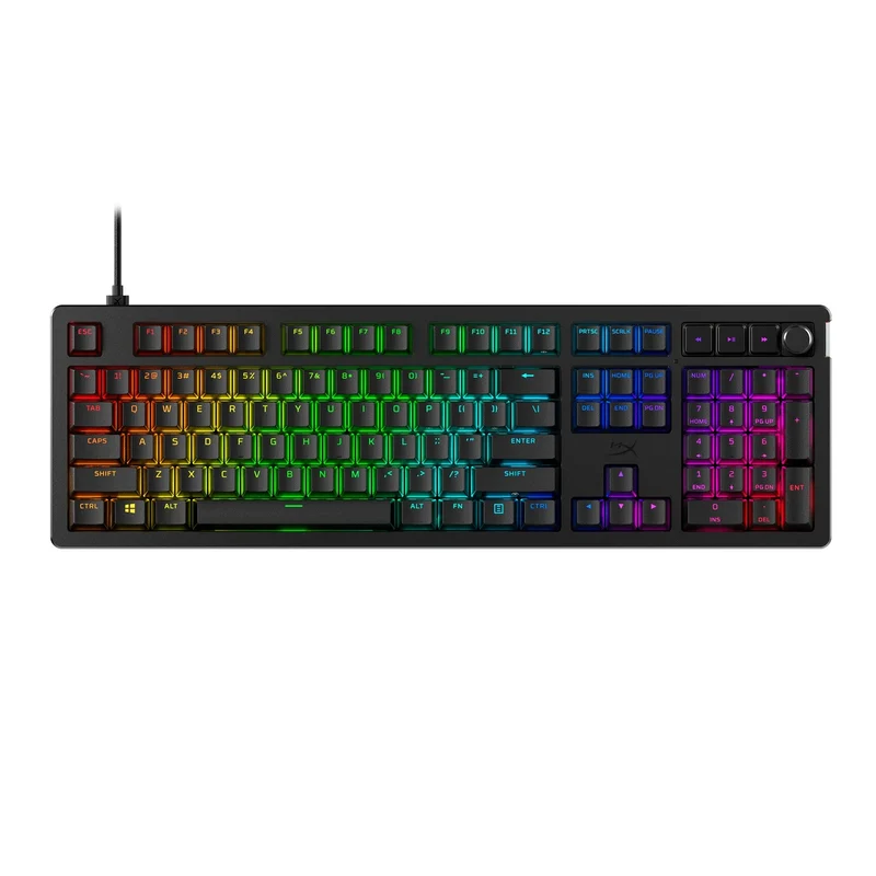 HyperX Alloy Rise Full-Size RGB Mechanical Gaming Keyboard Black (Red Linear Switch) (7G7A3AA#ABA)