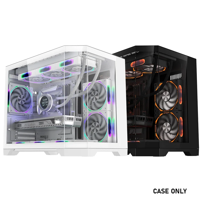 Coolman Spectra M-ATX Case (Black, White)