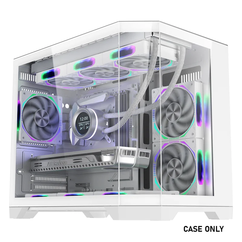 Coolman Spectra M-ATX Case (Black, White)
