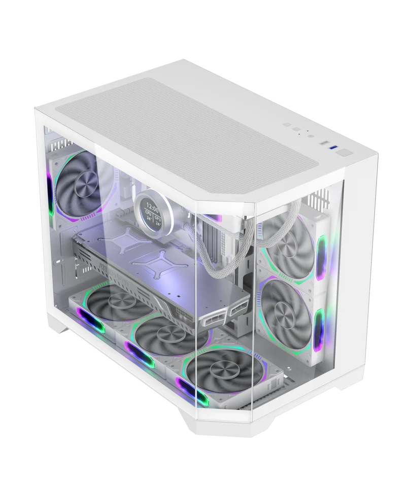 Coolman Spectra M-ATX Case (Black, White)
