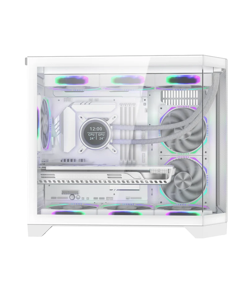 Coolman Spectra M-ATX Case (Black, White)