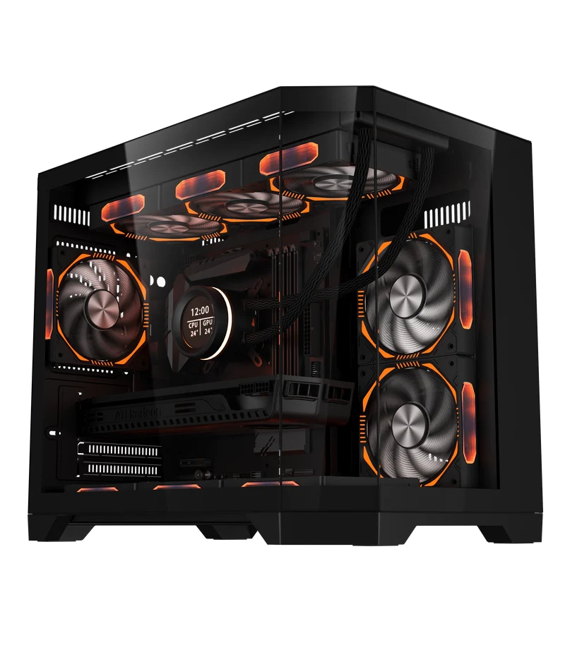 Coolman Spectra M-ATX Case (Black, White)