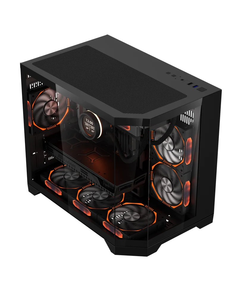 Coolman Spectra M-ATX Case (Black, White)