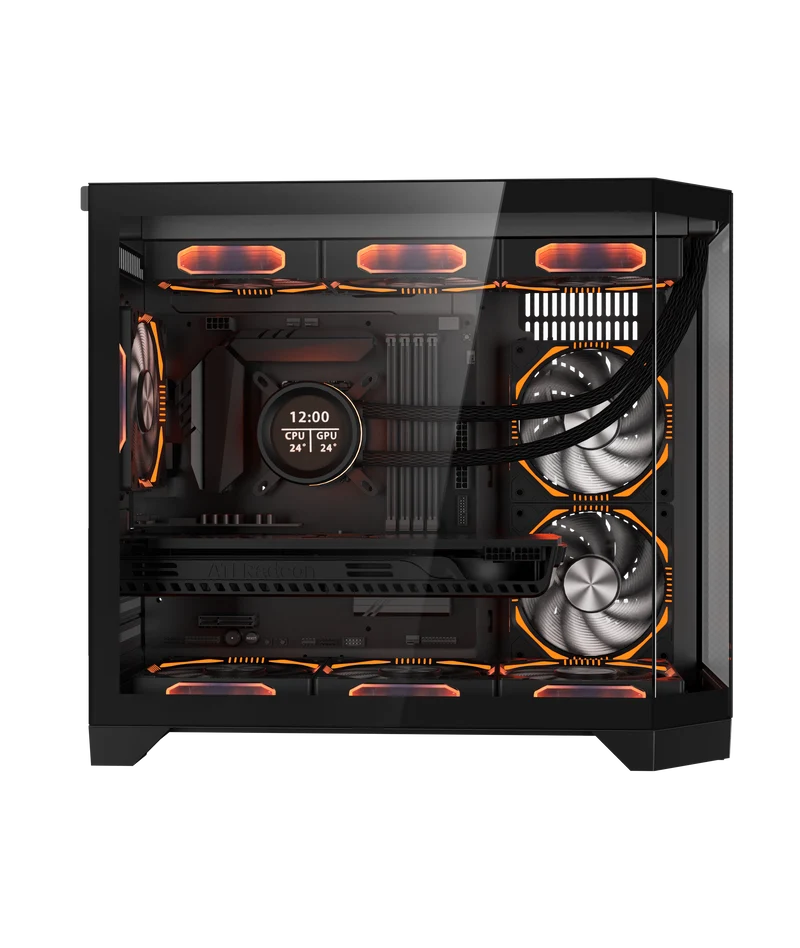 Coolman Spectra M-ATX Case (Black, White)