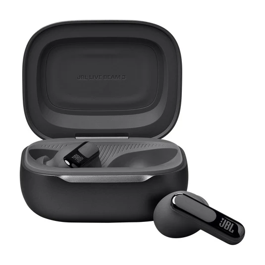 JBL Live Beam 3 True Wireless Noise Cancelling Closed-Stick Earbuds (Black, Silver, Purple, Blue)