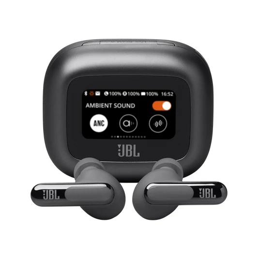 JBL Live Beam 3 True Wireless Noise Cancelling Closed-Stick Earbuds (Black, Silver, Purple, Blue)