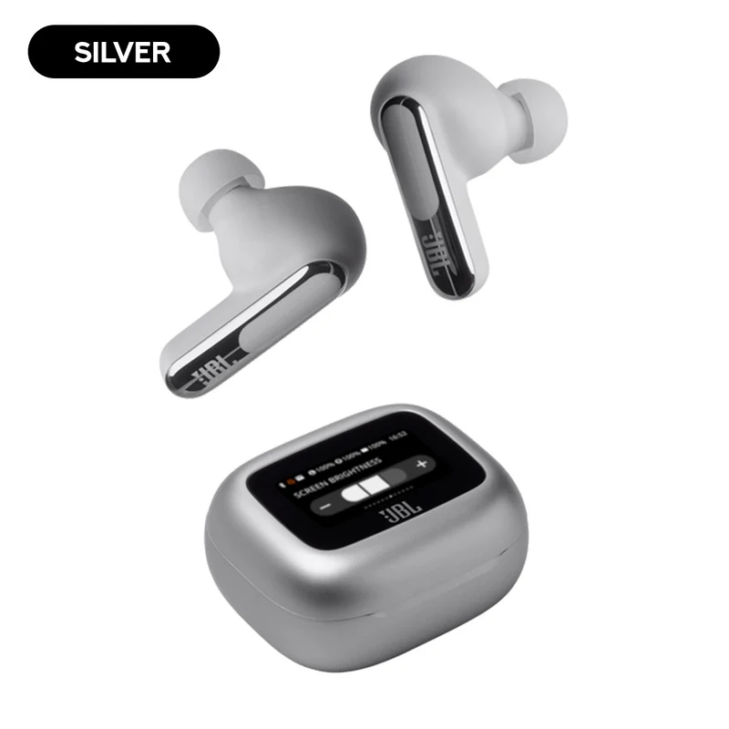 JBL Live Beam 3 True Wireless Noise Cancelling Closed-Stick Earbuds (Black, Silver, Purple, Blue)
