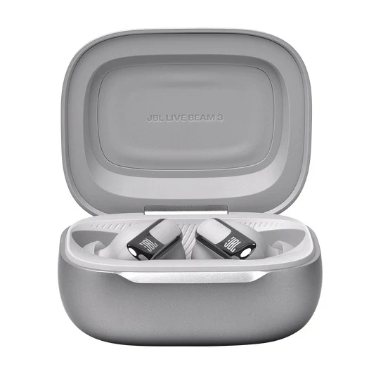 JBL Live Beam 3 True Wireless Noise Cancelling Closed-Stick Earbuds (Black, Silver, Purple, Blue)