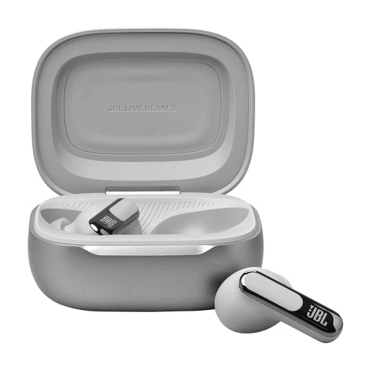 JBL Live Beam 3 True Wireless Noise Cancelling Closed-Stick Earbuds (Black, Silver, Purple, Blue)