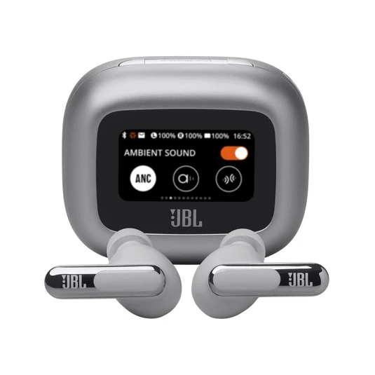 JBL Live Beam 3 True Wireless Noise Cancelling Closed-Stick Earbuds (Black, Silver, Purple, Blue)