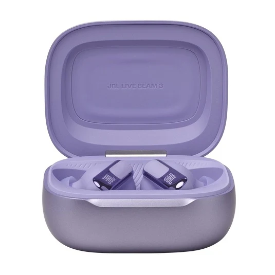 JBL Live Beam 3 True Wireless Noise Cancelling Closed-Stick Earbuds (Black, Silver, Purple, Blue)