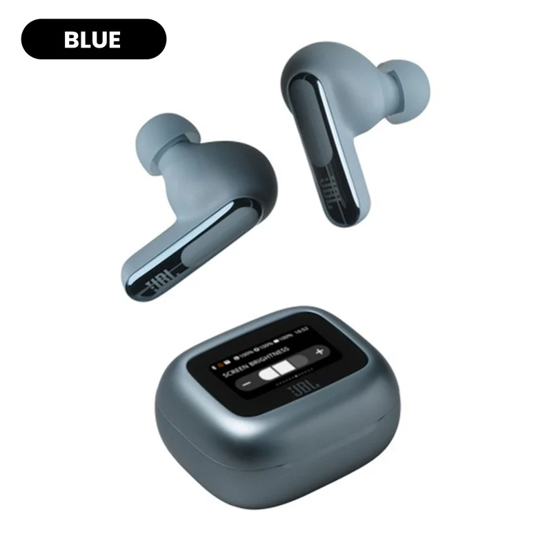 JBL Live Beam 3 True Wireless Noise Cancelling Closed-Stick Earbuds (Black, Silver, Purple, Blue)