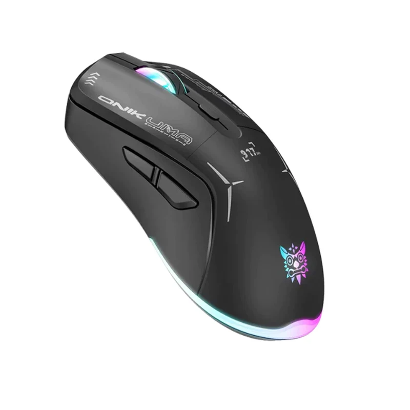 Onikuma CW917 RGB Dual-Mode Gaming Mouse (Black, White)