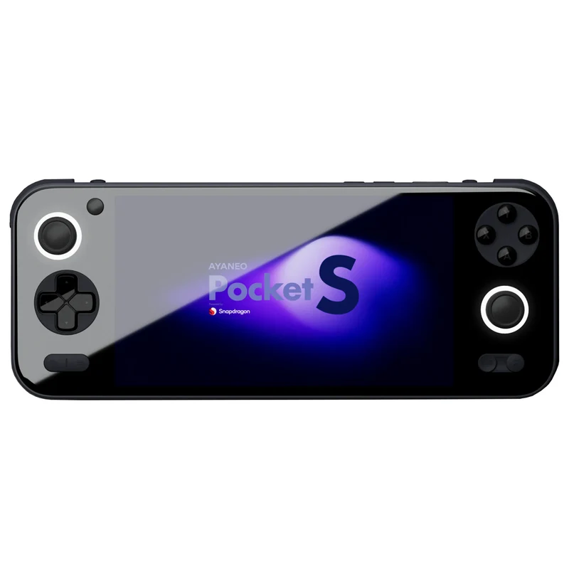 Ayaneo Pocket S Qualcomm Snapdragon G3x Gen2 16GB+1TB w/ MicroSD Port 6" 1080p Borderless IPS Mirror Screen Android Handheld Gaming Console (Obsidian Black) w/ Free Ayaneo Pocket S Ergonomic Case, Pocket S Joystick Cap & Pocket S HD Tempered Film