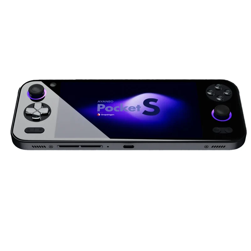 Ayaneo Pocket S Qualcomm Snapdragon G3x Gen2 16GB+1TB w/ MicroSD Port 6" 1080p Borderless IPS Mirror Screen Android Handheld Gaming Console (Obsidian Black) w/ Free Ayaneo Pocket S Ergonomic Case, Pocket S Joystick Cap & Pocket S HD Tempered Film