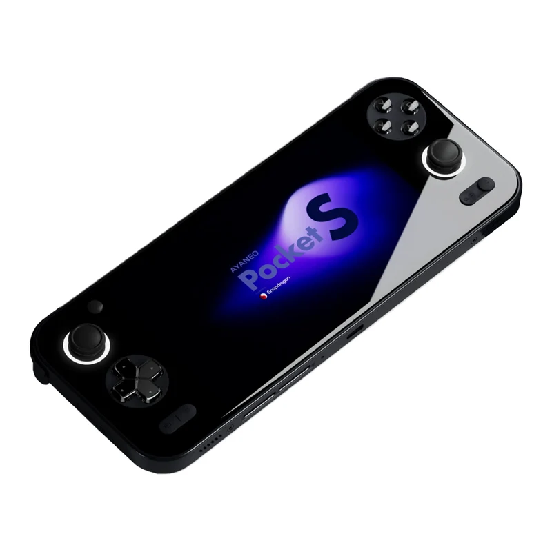 Ayaneo Pocket S Qualcomm Snapdragon G3x Gen2 16GB+1TB w/ MicroSD Port 6" 1080p Borderless IPS Mirror Screen Android Handheld Gaming Console (Obsidian Black) w/ Free Ayaneo Pocket S Ergonomic Case, Pocket S Joystick Cap & Pocket S HD Tempered Film