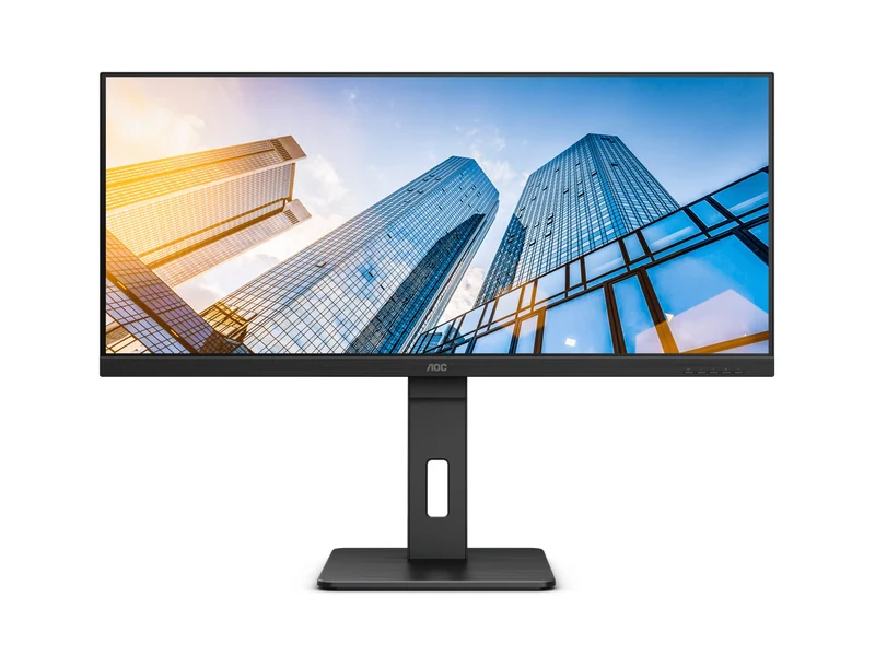 AOC U34P2C/71 34" WQHD (3440x1440) 75Hz 4ms GTG IPS Wide View Adaptive Sync Gaming Monitor (Black)