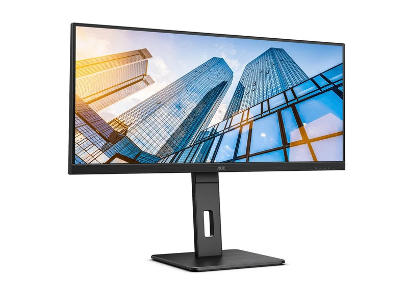 AOC U34P2C/71 34" WQHD (3440x1440) 75Hz 4ms GTG IPS Wide View Adaptive Sync Gaming Monitor (Black)