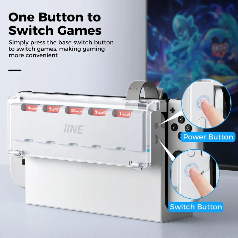 IINE 5-in-1 Game Cards Switcher for Switch/ Switch OLED (L863)