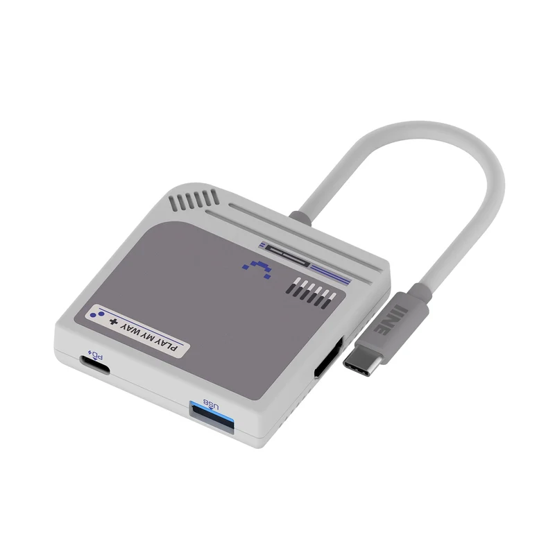 IINE Video Converter 3-in-1 HD Resolution Conversion for Switch 4K/ 30Hz (Red/White, Grey)