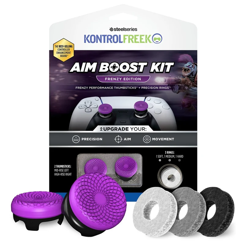 SteelSeries KontrolFreek Aim Boost Kit Frenzy Ed. Thumbsticks for PS5/PS4 (6106-PS5)