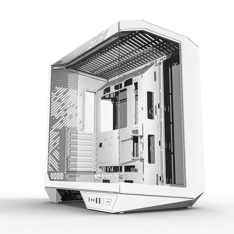 Darkflash Arcee DY470 TG Side Panel ATX Luxury PC Case (Black, White)