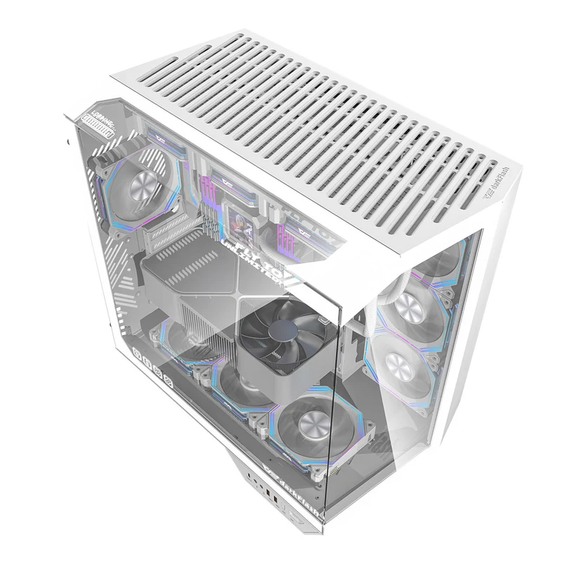 Darkflash Arcee DY470 TG Side Panel ATX Luxury PC Case (Black, White)