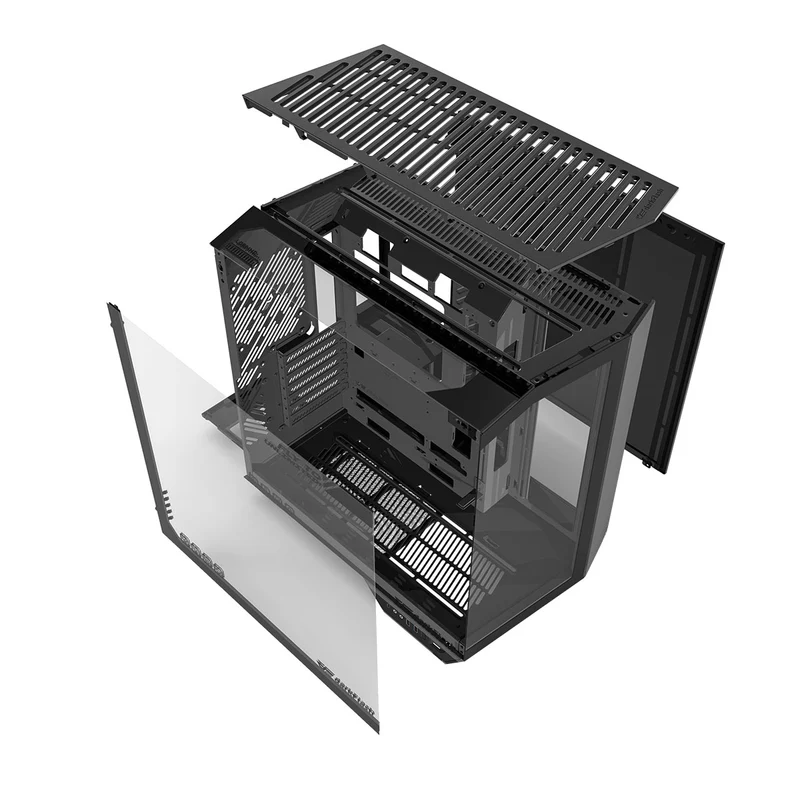 Darkflash Arcee DY470 TG Side Panel ATX Luxury PC Case (Black, White)