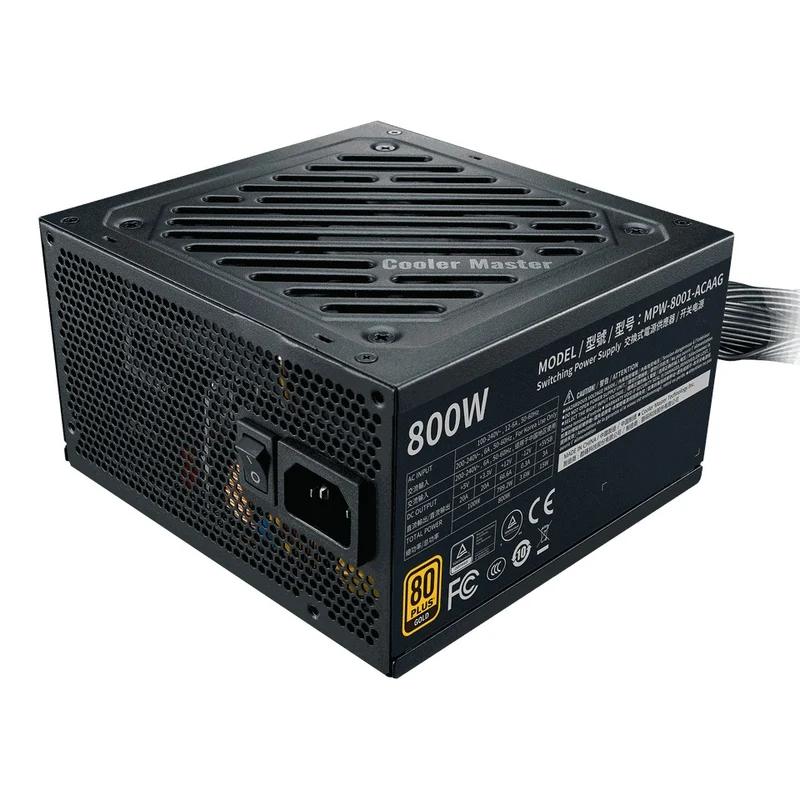 Cooler Master G800 80+ Gold Certified ATX Power Supply (MPW-8001-ACAAG)